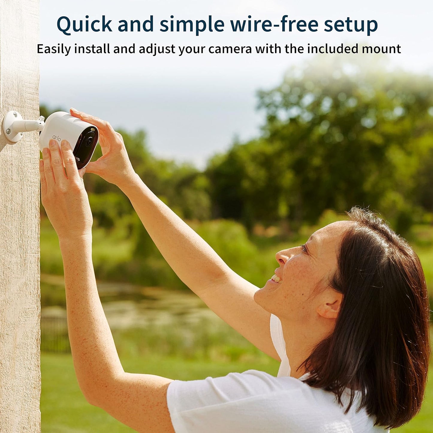 Arlo Pro 5S Spotlight Security Camera 2K HDR | Outdoor | Wire-Free with Spotlight | Dual-Band Wi-Fi Connects to The Strongest Network | 12X Zoom, 2-Way Audio, Color Night Vision, White, 4 Cameras