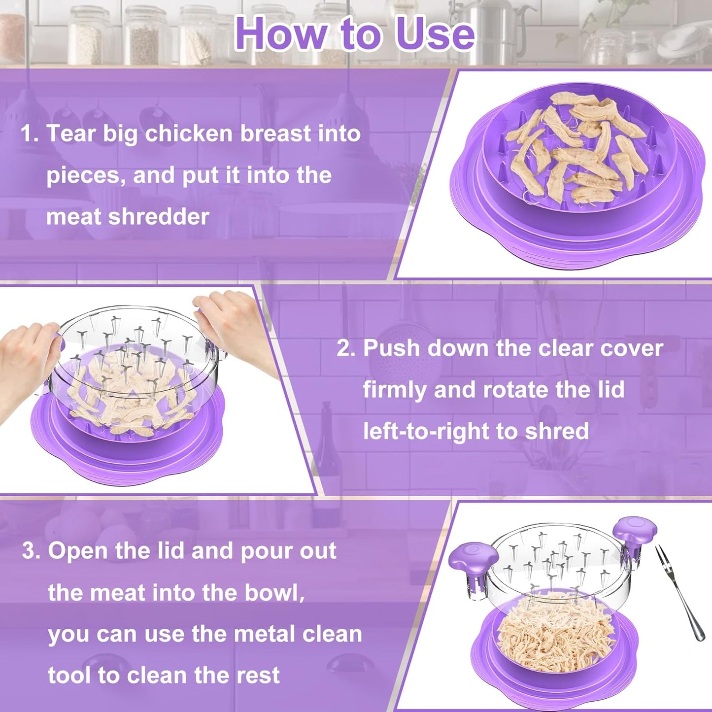 Purilite Select Chicken Shredder Tool
