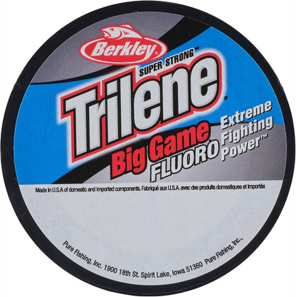 Trilene Big Game Fluorocarbon-Quarter Spools-Clear-20lb