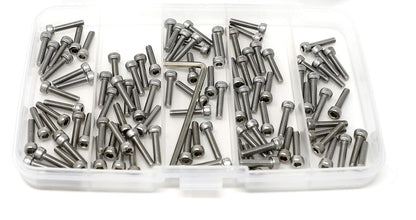 iexcell 25 Pcs M6 x 20mm Thread Pitch 1 mm Stainless Steel 304 Hex Socket Head Cap Screws Bolts Kit