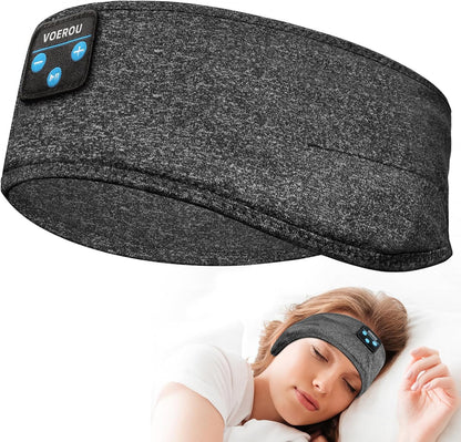 Sleep Headphones Bluetooth Headband, Voerou Wireless Sleeping Headphones Earbuds Sleep Mask with Stereo Speakers-Cool Tech Gadget for Men Women,Perfects for Sleep Workout Running Yoga Travel Insomnia