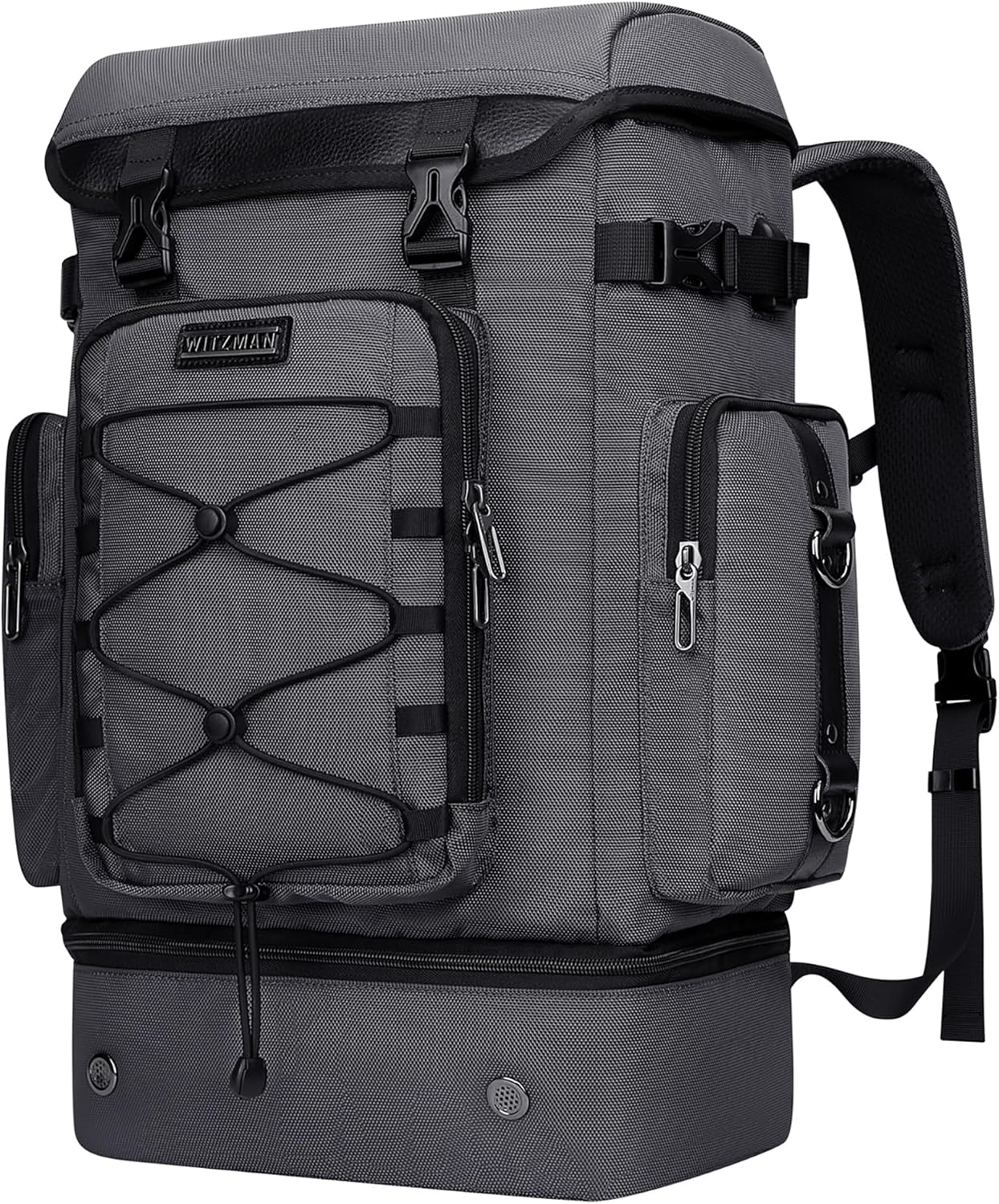 WITZMAN Travel Backpack for Men Women Carry on Bags for Airline Approved Convertible Duffle Luggage Backpack Shoe Compartment