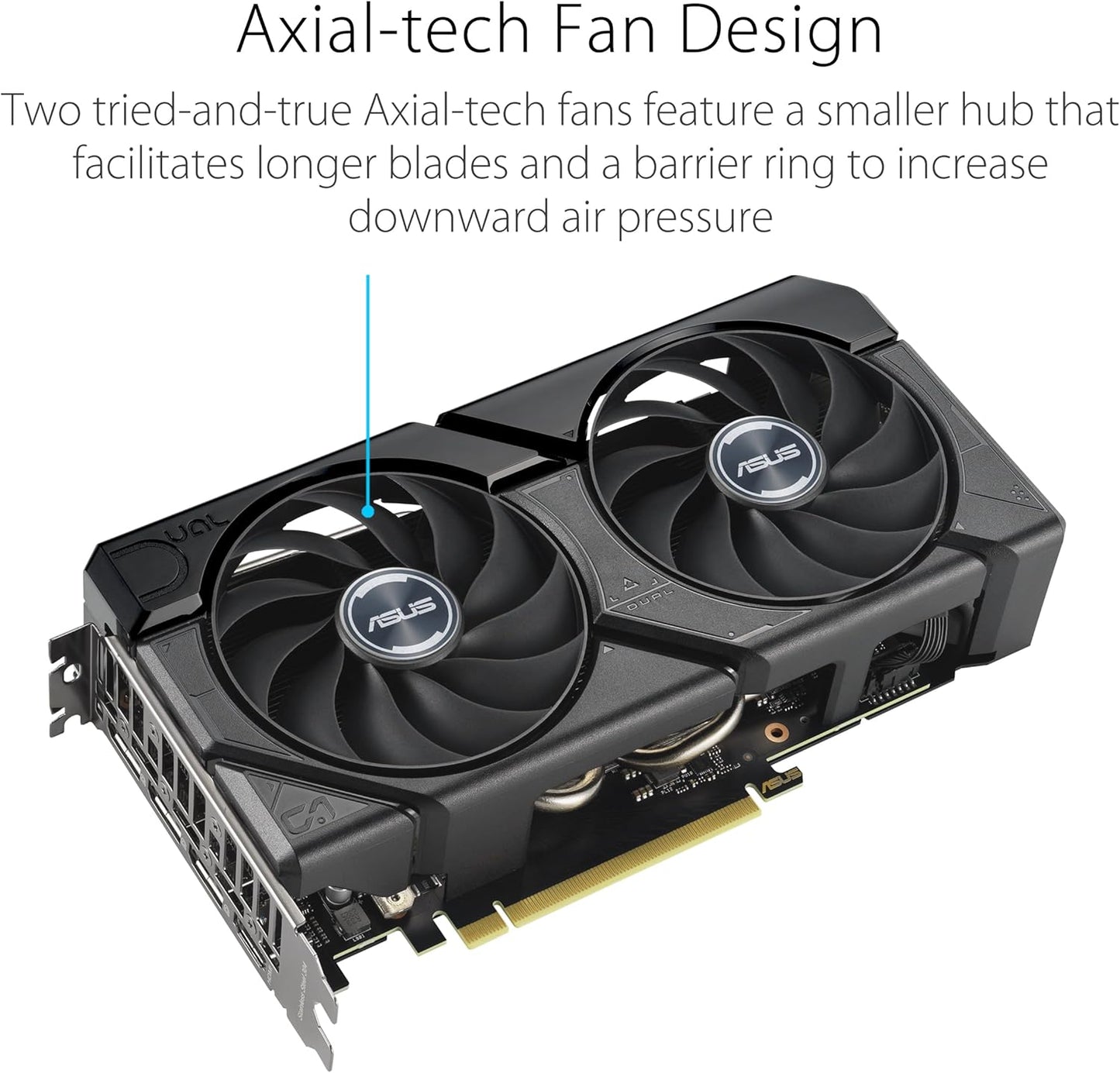 ASUS Dual GeForce RTX 4060 EVO White OC Edition 8GB GDDR6 (PCIe 4.0, 8GB GDDR6, DLSS 3, HDMI 2.1a, DisplayPort 1.4a, Axial-tech Fan Design, 0dB Technology, Dual BIOS, Auto-Extreme Tech)