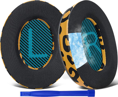 SoloWIT Earpads Cushions for Bose Headphones, Replacement Ear Pads for Bose QuietComfort 15 QC15 QC25 QC2 QC35/Ae2 Ae2i Ae2w/SoundTrue & SoundLink Around-Ear Series - QC25 PL Black&Blue