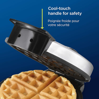 Oster Belgian Waffle Maker, 8", Stainless Steel