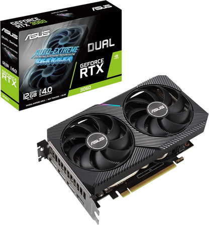 ASUS Dual GeForce RTX 4060 EVO White OC Edition 8GB GDDR6 (PCIe 4.0, 8GB GDDR6, DLSS 3, HDMI 2.1a, DisplayPort 1.4a, Axial-tech Fan Design, 0dB Technology, Dual BIOS, Auto-Extreme Tech)