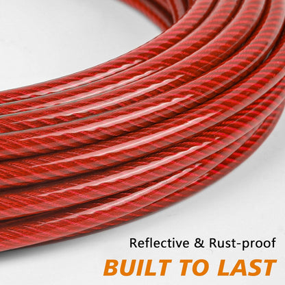 XiaZ Dog Runner Cable Dog Run Trolley Tie Out Cable Dog Chains for Outside Yard Camping Up to 250 Pound, 20 Feet