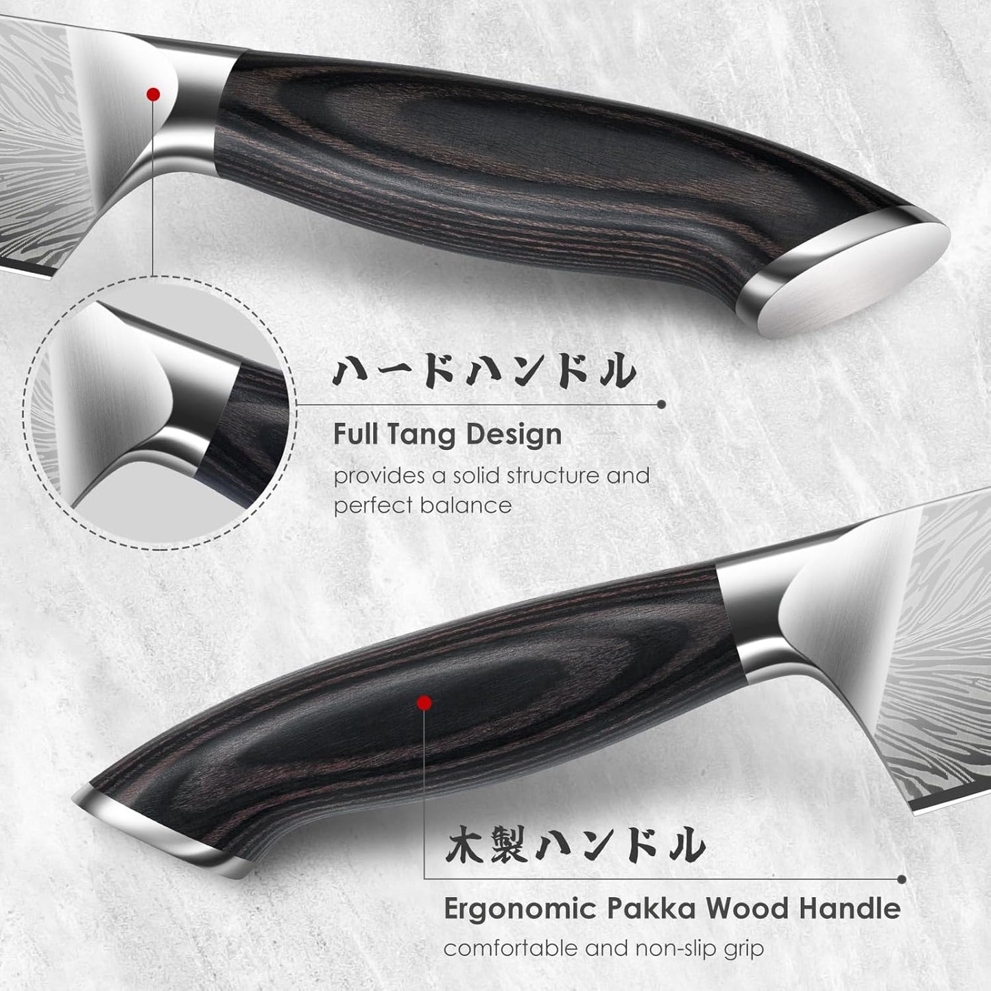 SHAN ZU Fillet Knife 7 Inch, Powder Steel Boning Knife High Carbon Japanese Filleting Knife, Ultra Sharp Deboning Knife for Meat Cutting, Fish Knife with Ergonomic Pakkawood Handle