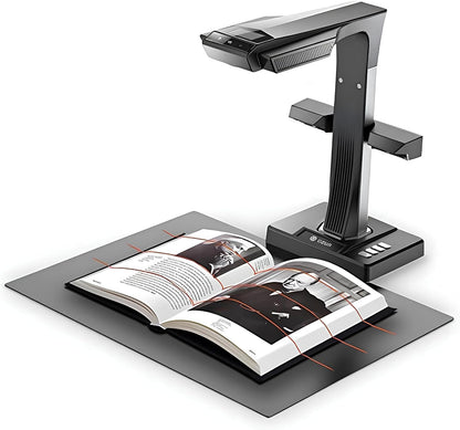 Czur' ET25 Pro Professional Book Scanner, 25MP Document Camera, A3 Overhead Document Scanner, 180+ Languages OCR, Hi-Speed DDR, Support HDMI, USB 2.0, for Windows/MacOS/Linux