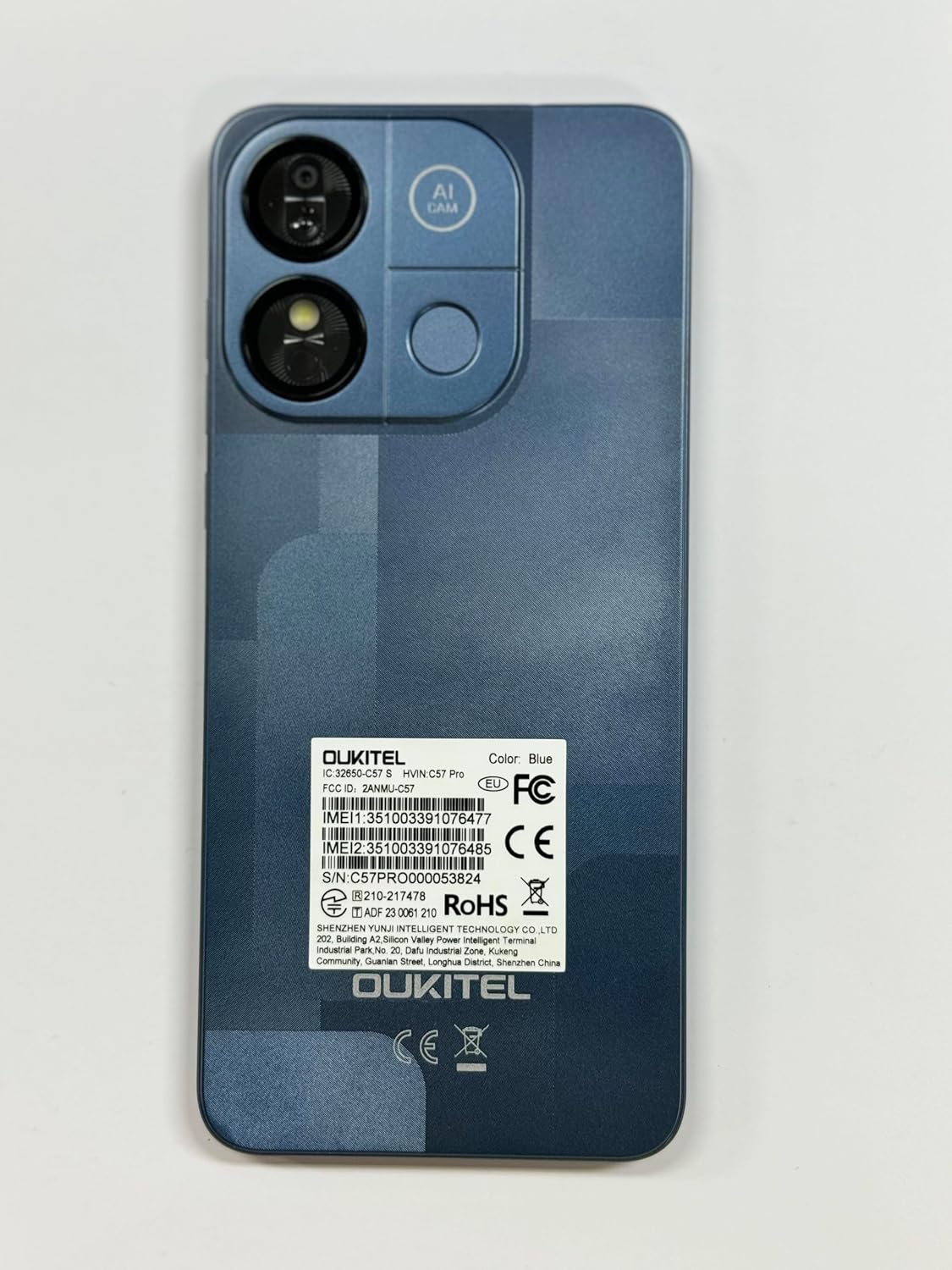 OUKITEL C57 PRO Unlocked Cell Phone Android 14 Phone Unlocked 16GB+128GB/TF 1TB Expandable 4G Dual Sim Smartphone 6.52'' HD+ Large Screen 4300mAh Face Unlock Telephone