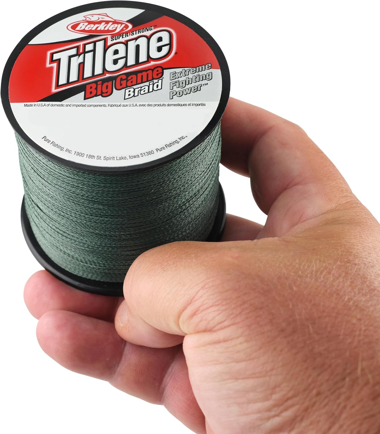Trilene Big Game Braid-Quarter Spools-Lo-Vis Green-20lb