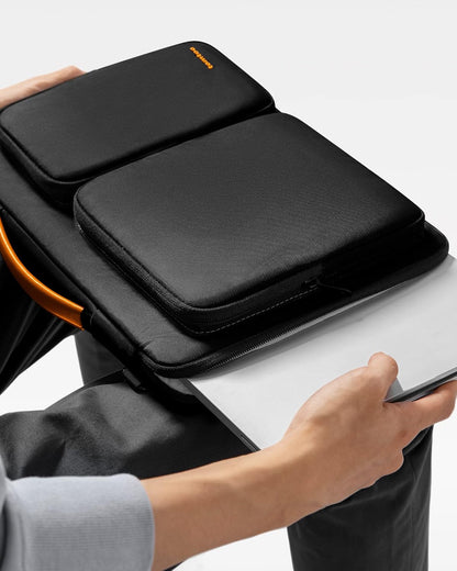 tomtoc 360 Protective Laptop Shoulder Bag for 16-inch MacBook Pro M4/M3/M2/M1 Pro/Max A3403 A3186 A2991 A2485 2024-2019, Water-resistant Sleeve for Dell XPS 15 Surface Book 3 The New Razer Blade 16