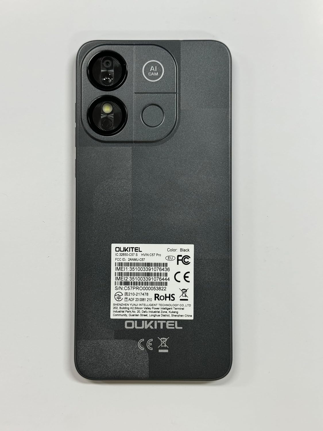 OUKITEL C57 PRO Unlocked Cell Phone Android 14 Phone Unlocked 16GB+128GB/TF 1TB Expandable 4G Dual Sim Smartphone 6.52'' HD+ Large Screen 4300mAh Face Unlock Telephone