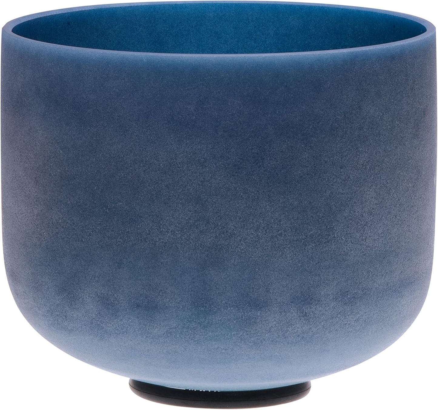 TOPFUND F Note Crystal Singing Bowl Heart Chakra 8 inch with Heavy Duty Carrying Case and Suede Striker