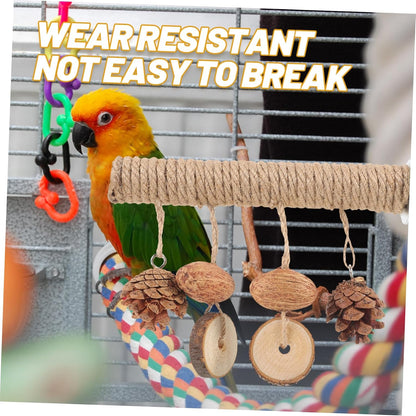ifundom 4pcs Pet Bird Parrot Chewing Toy for Birds Parakeet Supplies Cage Cockatiel Toy Funny Parakeet
