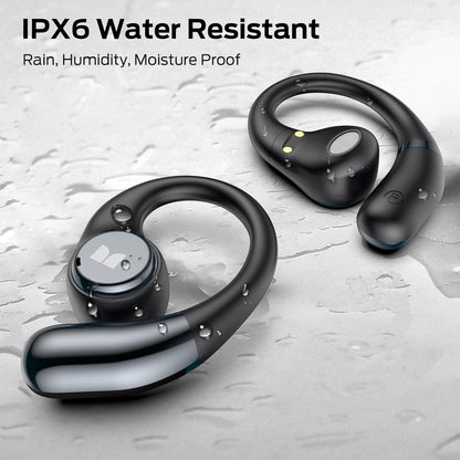 Monster Open Ear AC336 Headphones, Bluetooth 6.0 Wireless Earbuds with Stereo Sound, ENC Clear Call, 21H Playtime, Type-C Charging, Touch Control, IPX6 Waterproof Open Ear Earbuds for Sports Fitness