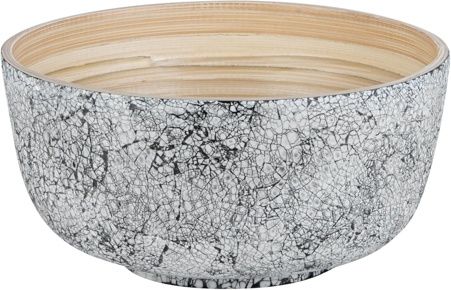 Restaurantware-Bambuddha 15 Ounce Small Salad Bowl, 1 Heavy-Duty Round Salad Bowl - Sustainable, Reusable, Black Bamboo Serving Dish, for Serving Salads, Fruits, and Appetizers