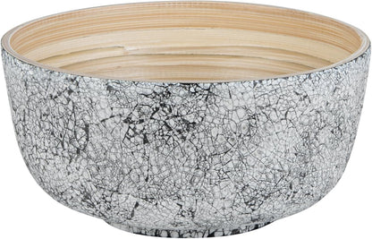 Restaurantware-Bambuddha 15 Ounce Small Salad Bowl, 1 Heavy-Duty Round Salad Bowl - Sustainable, Reusable, Black Bamboo Serving Dish, for Serving Salads, Fruits, and Appetizers