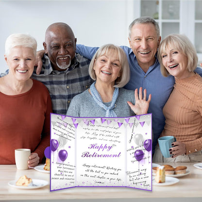 Roetyce Retirement Party Decorations, Funny Retirement Guest Book Alternative, Hapyy Retirement Decorations, Best Retirement Gifts for Women Men, Retirement Signature Board Book, Jumbo Retirement Card