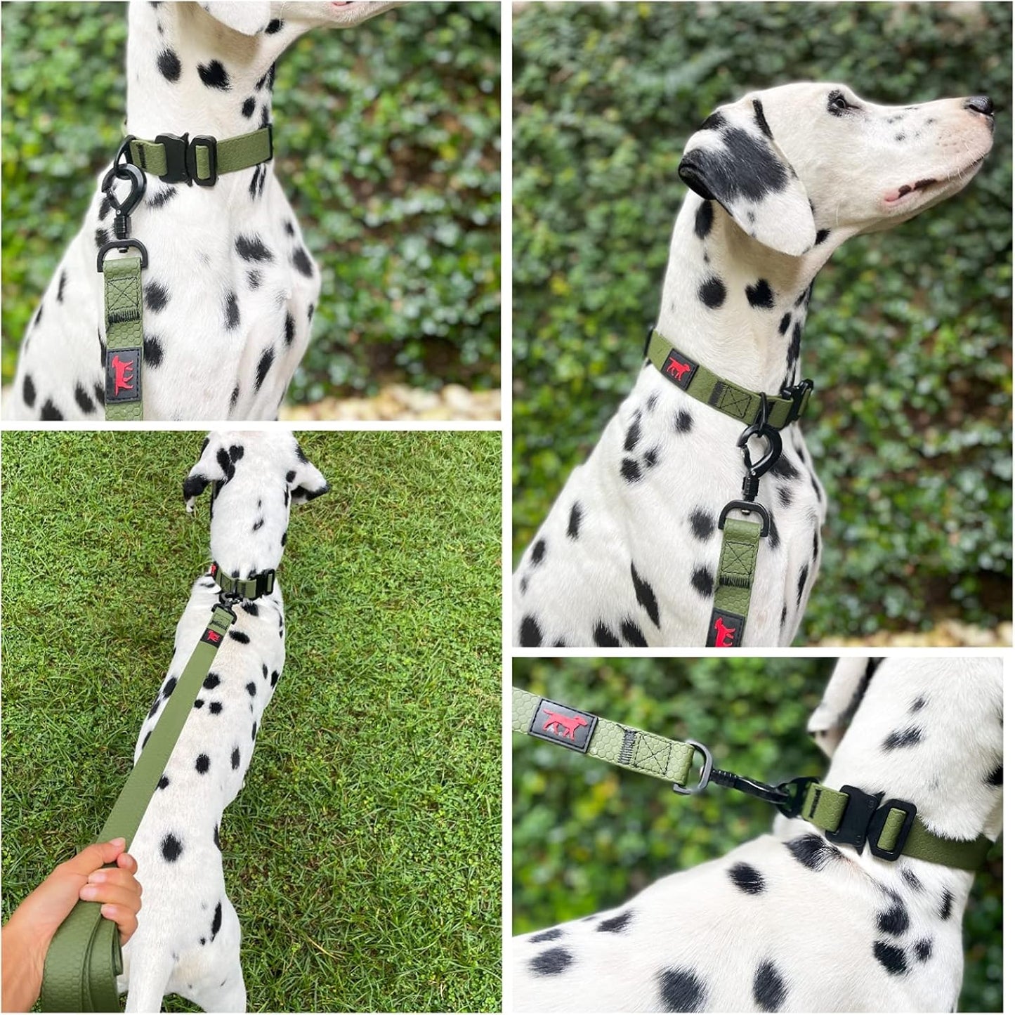 Tuff Pupper Waterproof Action Collar for Dogs | Heavy Duty Water Proof Dog Collar | Tear Proof & Odor Free | Rust-Proof Metal Hardware | Tactical Quick Release Buckle | for Adventurous, Active Dogs