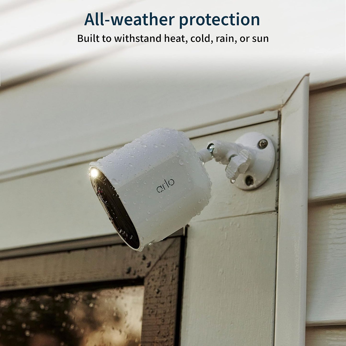 Arlo Pro 5S Spotlight Security Camera 2K HDR | Outdoor | Wire-Free with Spotlight | Dual-Band Wi-Fi Connects to The Strongest Network | 12X Zoom, 2-Way Audio, Color Night Vision, White, 4 Cameras