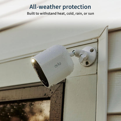 Arlo Pro 5S Spotlight Security Camera 2K HDR | Outdoor | Wire-Free with Spotlight | Dual-Band Wi-Fi Connects to The Strongest Network | 12X Zoom, 2-Way Audio, Color Night Vision, White, 4 Cameras
