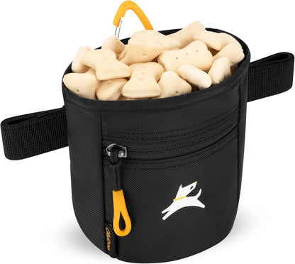 OllyDog Goodie Treat Bag, Dog Treat Pouch, Waist Belt Clip for Hands-Free Training, Magnetic Closure, Dog Training and Behavior Aids, Three Ways to Wear (Abbey Stone)
