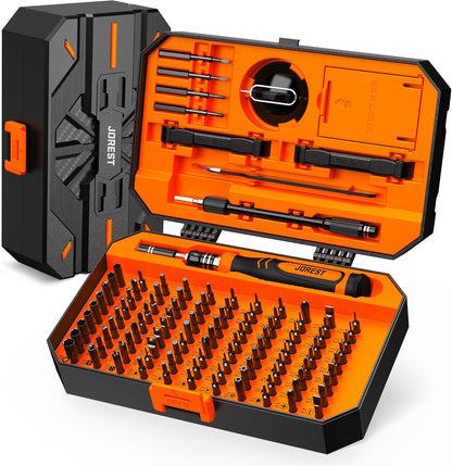 JOREST 115-in-1 Precision Screwdriver Set – Magnetic Multi-Bit Repair Tool Kit with Ergonomic Handle - PuriLite