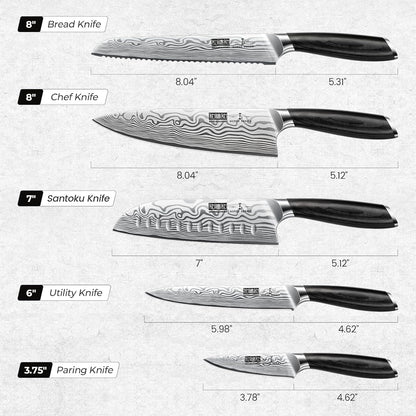 HOSHANHO Fillet Knife 7 Inch, Razor Sharp Boning Knife for Meat Poultry Chicken Cutting, Japanese High Carbon Powder Steel Fish Knife with Flexible Blade and Pakkawood Handle