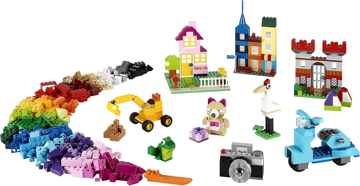 LEGO Classic Large Creative Brick Box 10698 Building Toy Set, Toy Storage Solution for Home or Classrooms, Interactive Building Toy for Kids, Boys, and Girls