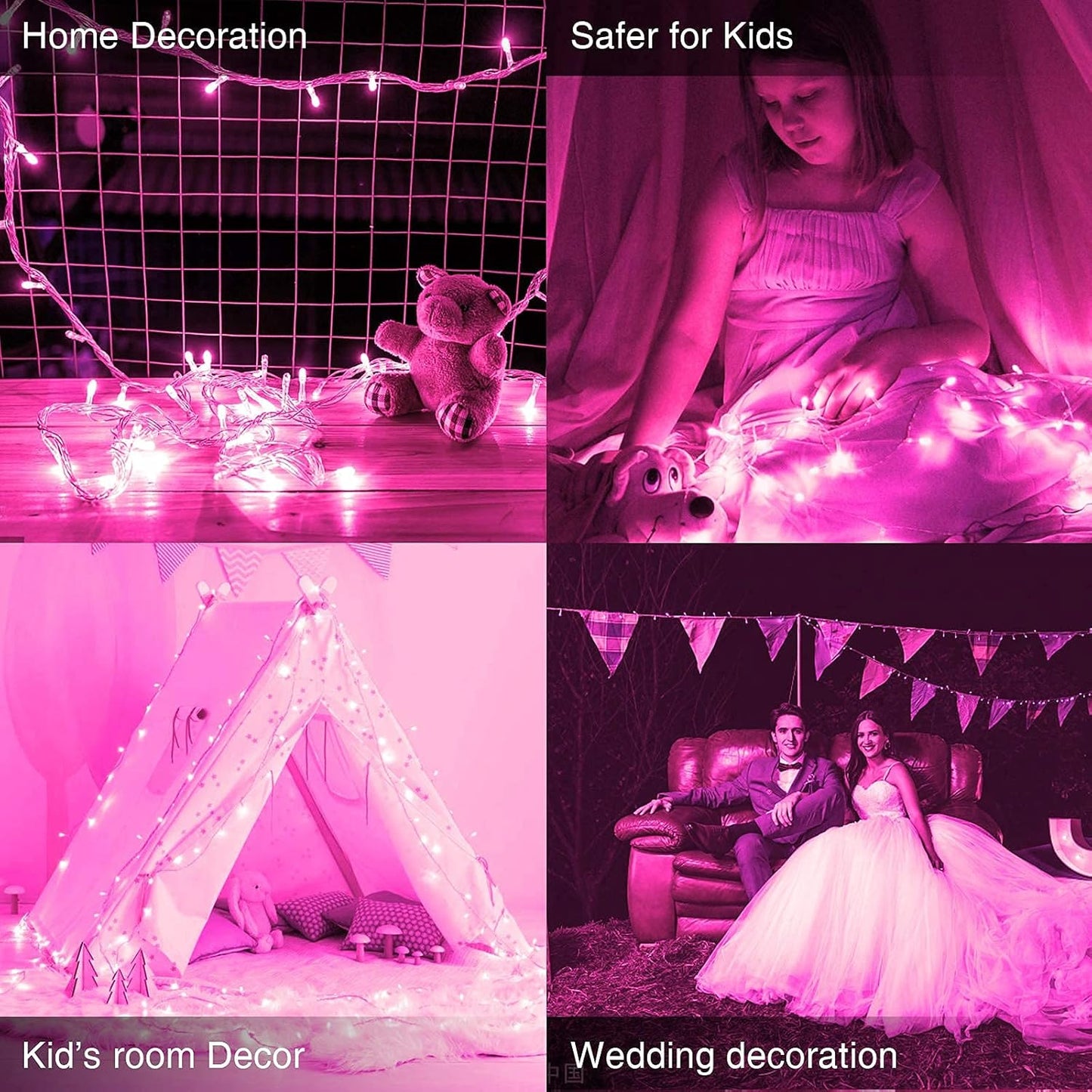 JMEXSUSS 66ft 200 LED Halloween Lights Outdoor, Orange String Lights Clear Wire, 8 Modes Orange Halloween Christmas String Lights Plug in for Tree Indoor Patio Garden Thanksgiving Decorations