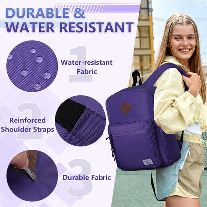 School Backpack for Kids,Lightweight Water Resistant Work Travel Backpack for Women Men Teens VONXURY