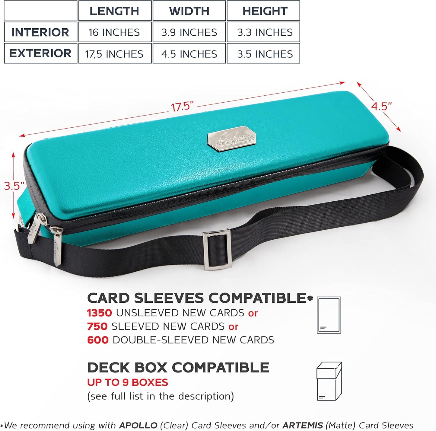 Pink Bolt Card Carrying Case - Playing Card Case Deck Box Storage, Compatible with TCG, Magic: the Gathering Commander MTG, YuGiOh & other Trading Cards (+ 100 Apollo Sleeves)