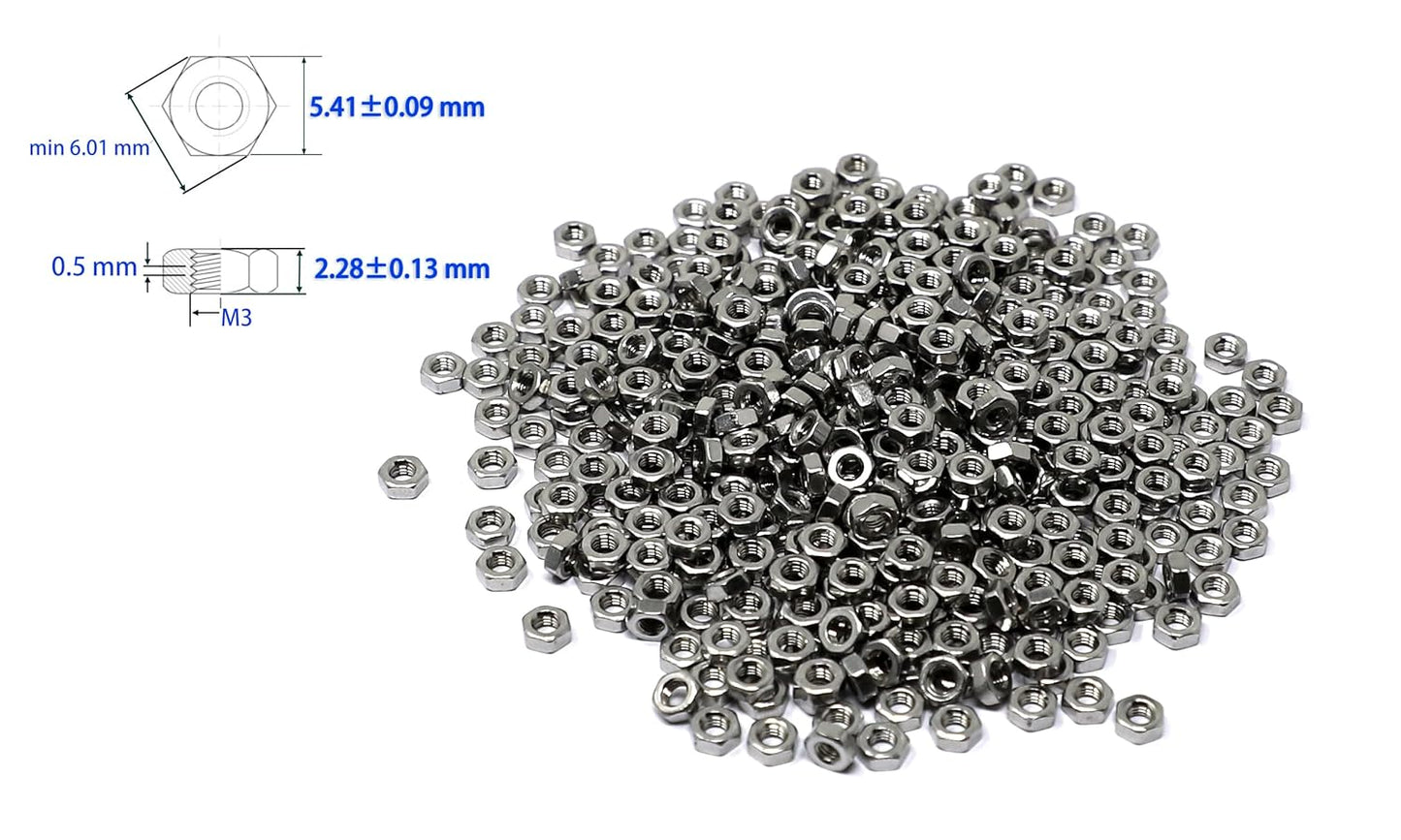 iexcell 50 Pcs M6 x 20mm Thread Pitch 1 mm Stainless Steel 304 Hex Socket Button Head Cap Screws Bolts Kit