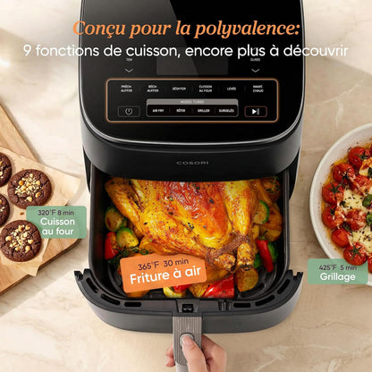 Cosori Digital Air Fryer 6 Quart | Multi-Function Hot Air Cooker with Adjustable Temperature