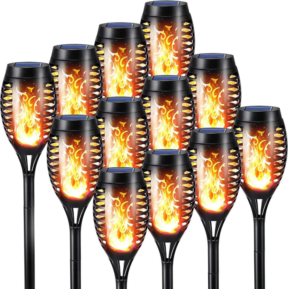 Toodour Solar Halloween Lights, 12 Pack Solar Lights Outdoor Waterproof