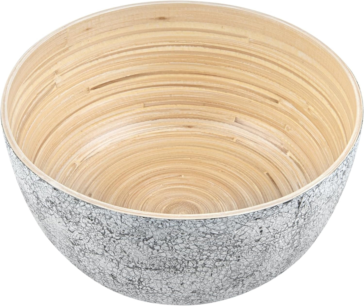 Restaurantware-Bambuddha 15 Ounce Small Salad Bowl, 1 Heavy-Duty Round Salad Bowl - Sustainable, Reusable, Black Bamboo Serving Dish, for Serving Salads, Fruits, and Appetizers