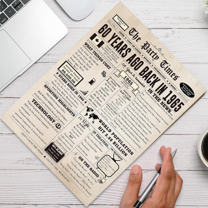 Large 50 Years Old Birthday Gifts for Women Men,Happy 50th Birthday Card for Husband Wife, Retro 50 Years Old Birthday Gifts for Mom Dad