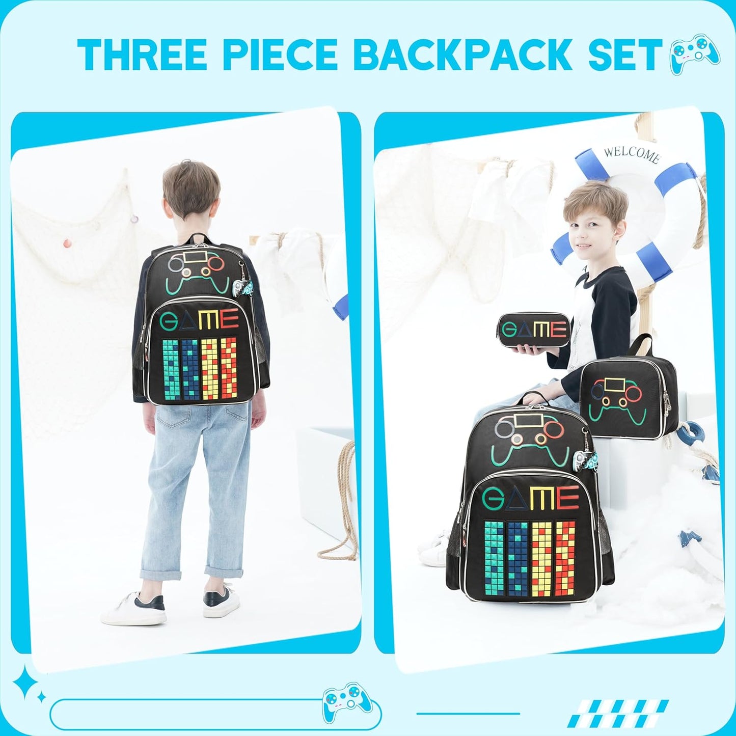 Cute Backpack for Girls School Backpacks with Lunch Box for Elementary