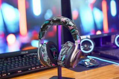 WC BandZ Virtuoso V2 - Silicone Headband Cover for Corsair Virtuoso Headphones by Wicked Cushions | Machine Washable, No More Flaking Leather | for Virtuoso Wireless, XT, and SE | Black Camo