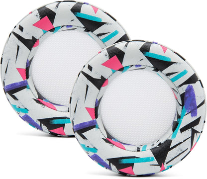 WC Upgraded Replacement Earpads for Corsair Virtuoso RGB Wireless Gaming Headset Made by Wicked Cushions | Improved Durability, Thickness, Softer Leather, and Sound Isolation | (90s White)