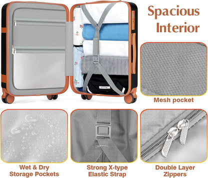 Lumesner Carry on Backpack, Extra Large 40L Flight Approved Travel Backpack for Men & Women