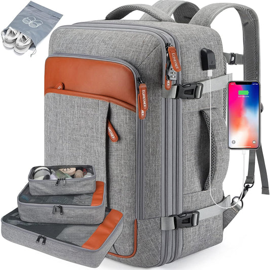 Lumesner Carry on Backpack, Extra Large 40L Flight Approved Travel Backpack for Men & Women - PuriLite