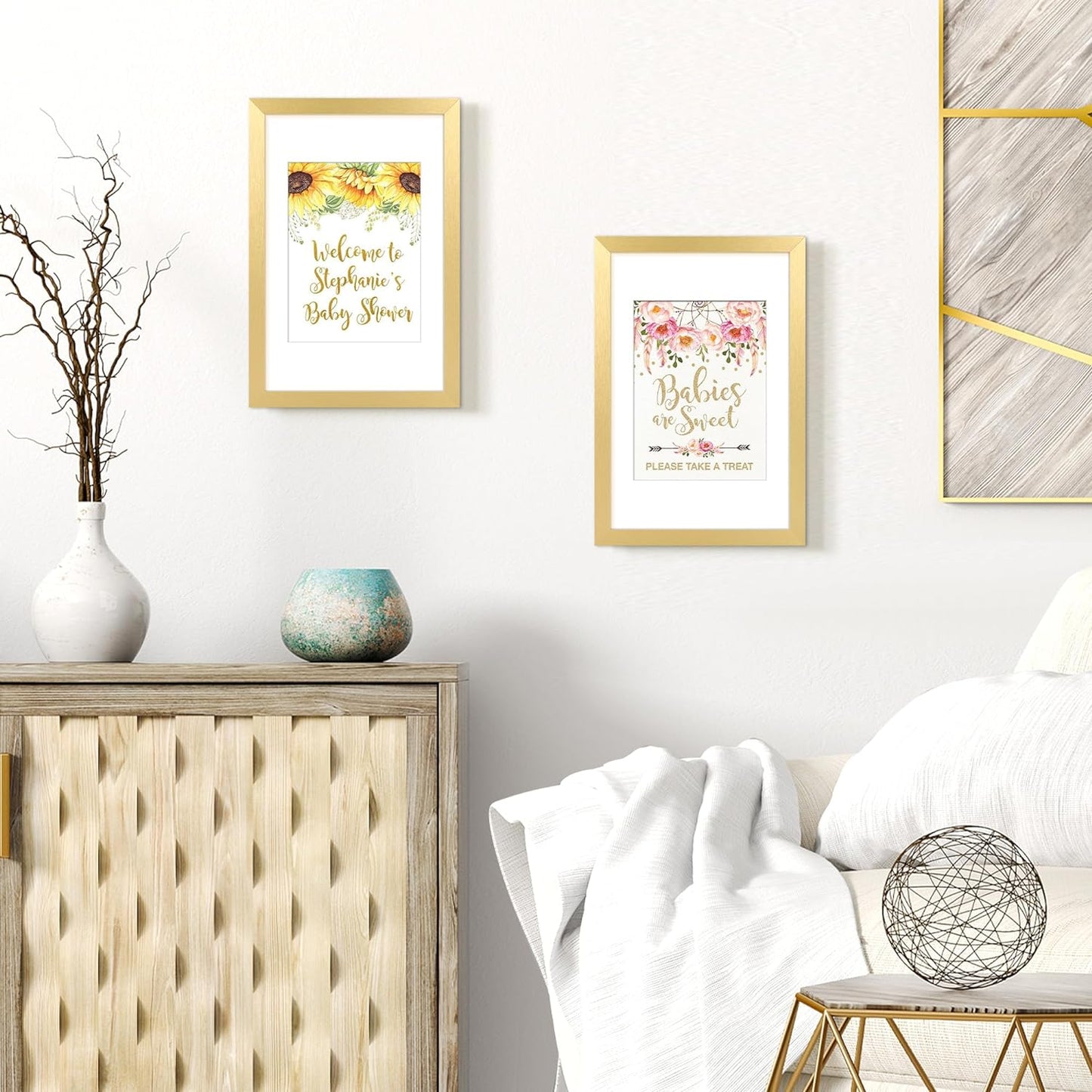 upsimples 11x14 Picture Frame, Display Pictures 8x10 with Mat or 11x14 Without Mat, Wall Hanging Photo Frames, Black