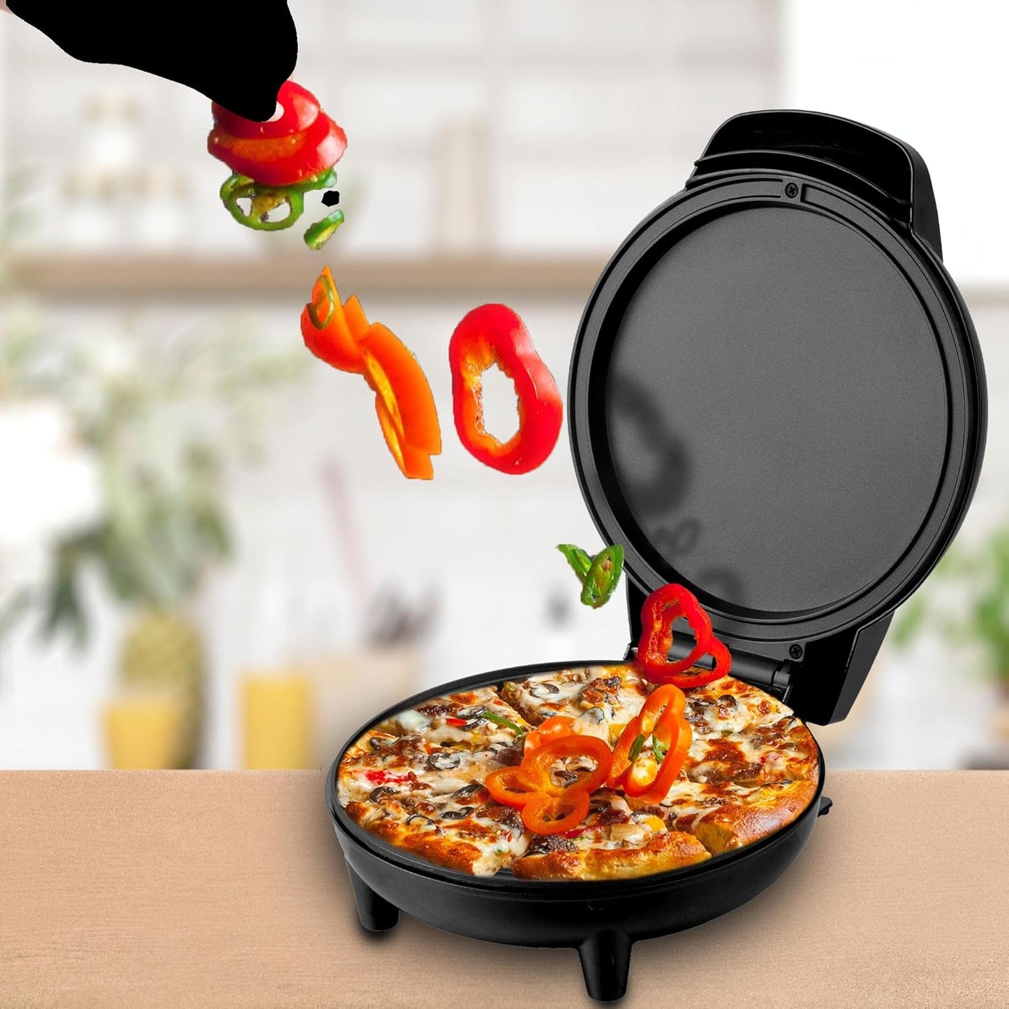 Courant White Personal Griddle/Pizza Maker 7" 1pc