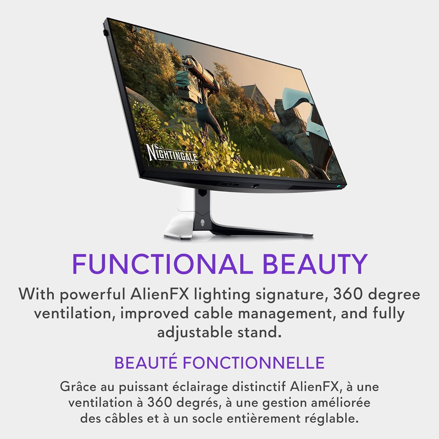 Alienware 25 Gaming Monitor AW2523HF 24.5" IPS LED Full HD (1920 × 1080) 360Hz Display - AMD FreeSync - VESA - Monitor (USB, HDMI) Height/Tilt/Swivel/Pivot Adjustability - Dark Side of The Moon
