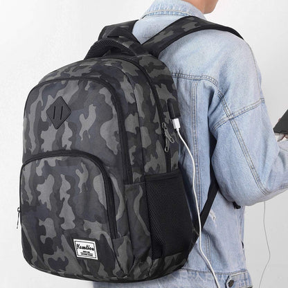 Backpack for Teen Girls,Boys School Backpack for Women with USB,College Backpack,Big Flower