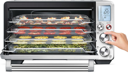 Breville Air Fry/Dehydrate Mesh Baskets Cook multiple batches with this set of 3 stainless steel baskets | For Smart Oven Air Fryer Pro BOV900 and BOV950