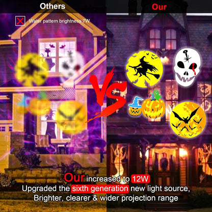 Halloween Projector Lights Outdoor, LED Christmas Projector Lights