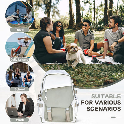 School Backpack for Women Men College High School Bags for Boys Girls Casual Daypack Laptop Backpack Waterproof Black Bookbag Travel Rucksack